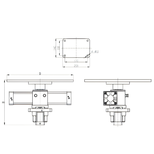 Automatic lifting turntable best idea design assembly line