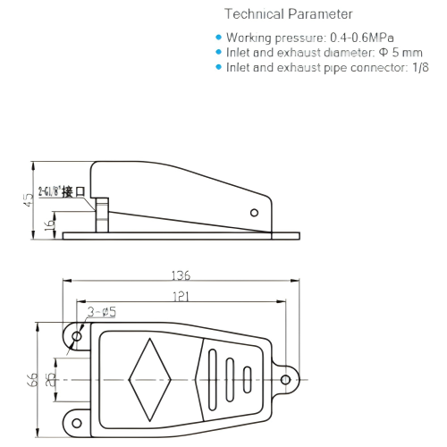 Foot valve Hot Selling Foot Pedal Valve for assembly line