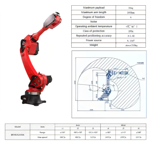 High Precision Robot Arm 30kg Hot Sell with CE Certification