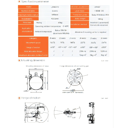 Multifunctional Industrial Robot with best Core Components